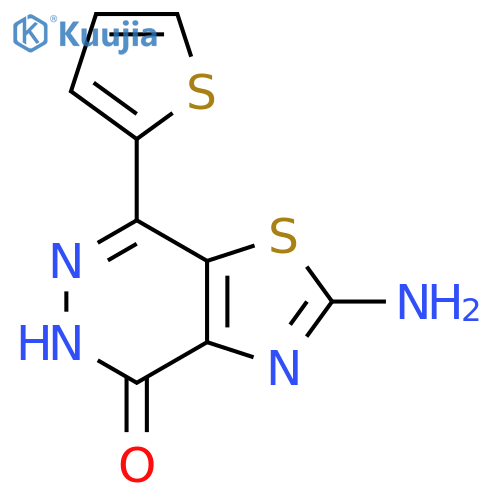 2-amino-7-(thiophen-2-yl)-4H,5H-[1,3]thiazolo[4,5-d]pyridazin-4-one structure