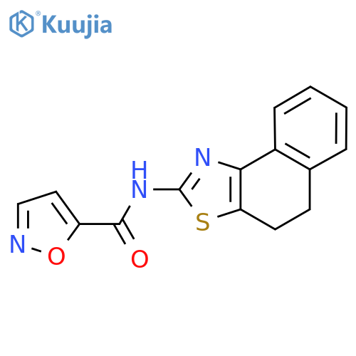 N-{4H,5H-naphtho1,2-d1,3thiazol-2-yl}-1,2-oxazole-5-carboxamide structure