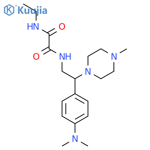 N'-{2-4-(dimethylamino)phenyl-2-(4-methylpiperazin-1-yl)ethyl}-N-ethylethanediamide structure