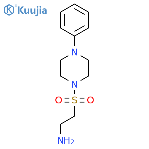 {2-(4-Phenylpiperazin-1-yl)sulfonylethyl}amine structure