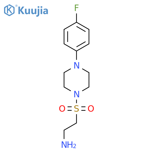 (2-{4-(4-Fluorophenyl)piperazin-1-ylsulfonyl}ethyl)amine structure