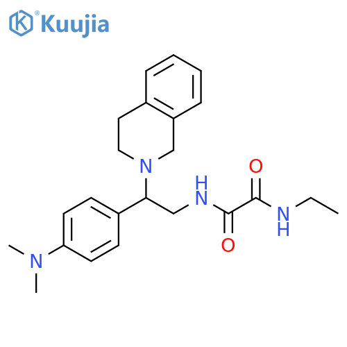 N'-{2-4-(dimethylamino)phenyl-2-(1,2,3,4-tetrahydroisoquinolin-2-yl)ethyl}-N-ethylethanediamide structure
