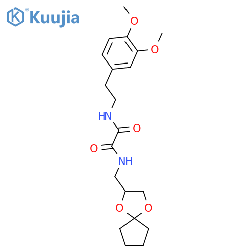 N'-2-(3,4-dimethoxyphenyl)ethyl-N-({1,4-dioxaspiro4.4nonan-2-yl}methyl)ethanediamide structure