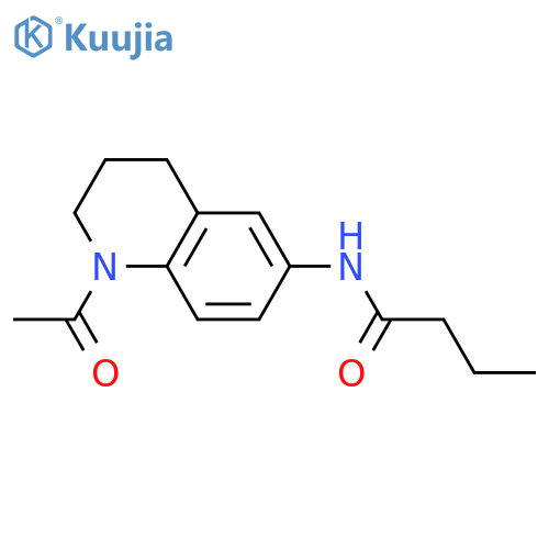 N-(1-acetyl-1,2,3,4-tetrahydroquinolin-6-yl)butanamide structure