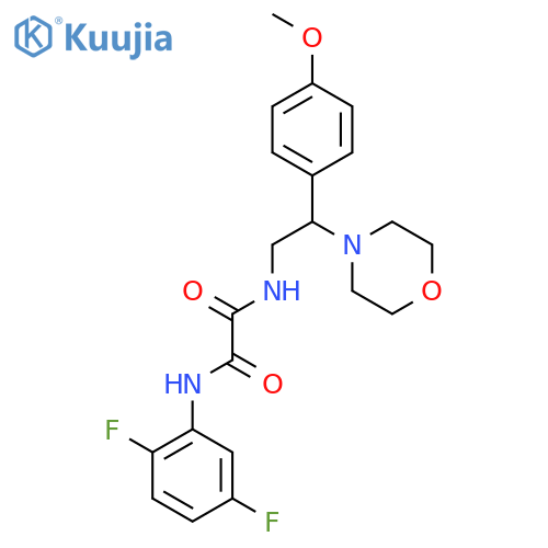 N-(2,5-difluorophenyl)-N'-2-(4-methoxyphenyl)-2-(morpholin-4-yl)ethylethanediamide structure