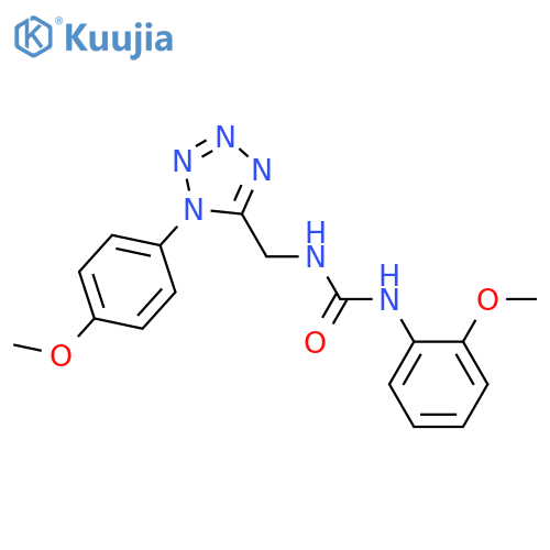 1-(2-methoxyphenyl)-3-{1-(4-methoxyphenyl)-1H-1,2,3,4-tetrazol-5-ylmethyl}urea structure