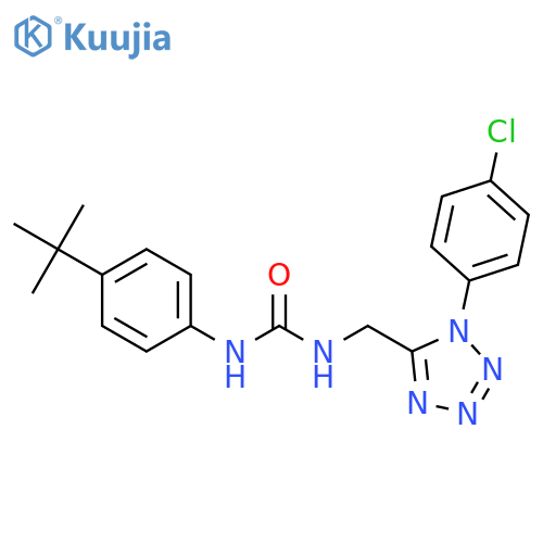 1-(4-tert-butylphenyl)-3-{1-(4-chlorophenyl)-1H-1,2,3,4-tetrazol-5-ylmethyl}urea structure