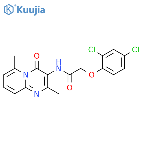 2-(2,4-dichlorophenoxy)-N-{2,6-dimethyl-4-oxo-4H-pyrido1,2-apyrimidin-3-yl}acetamide structure