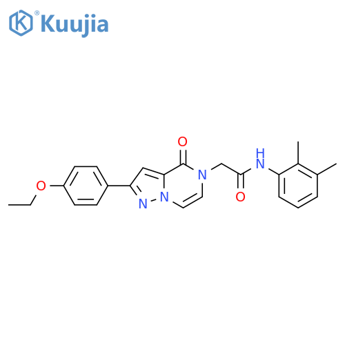 N-(2,3-dimethylphenyl)-2-2-(4-ethoxyphenyl)-4-oxo-4H,5H-pyrazolo1,5-apyrazin-5-ylacetamide structure