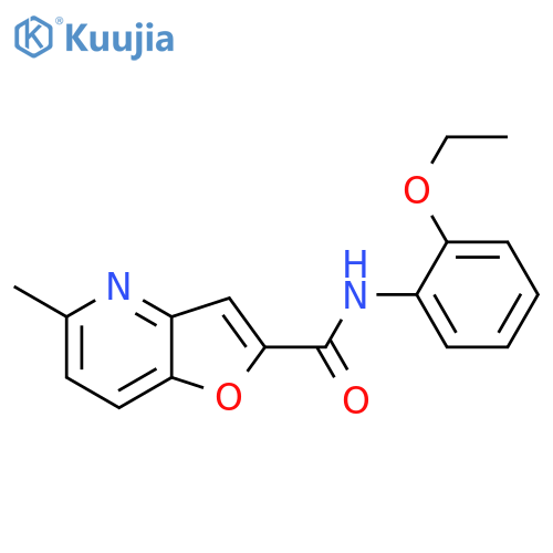 N-(2-ethoxyphenyl)-5-methylfuro3,2-bpyridine-2-carboxamide structure