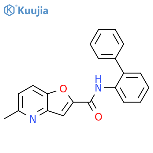 N-{1,1'-biphenyl-2-yl}-5-methylfuro3,2-bpyridine-2-carboxamide structure