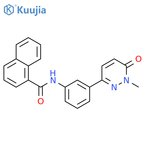 N-3-(1-methyl-6-oxo-1,6-dihydropyridazin-3-yl)phenylnaphthalene-1-carboxamide structure