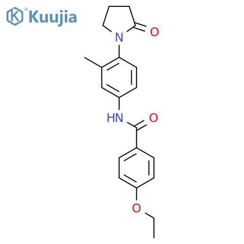 4-ethoxy-N-3-methyl-4-(2-oxopyrrolidin-1-yl)phenylbenzamide structure