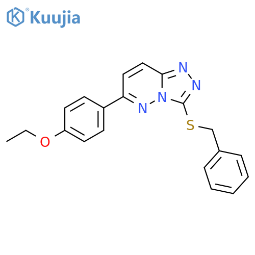 3-(benzylsulfanyl)-6-(4-ethoxyphenyl)-1,2,4triazolo4,3-bpyridazine structure