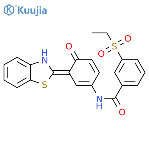 N-3-(1,3-benzothiazol-2-yl)-4-hydroxyphenyl-3-(ethanesulfonyl)benzamide structure