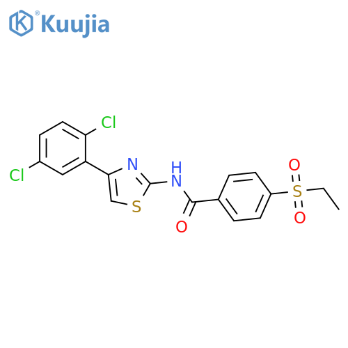 N-4-(2,5-dichlorophenyl)-1,3-thiazol-2-yl-4-(ethanesulfonyl)benzamide structure
