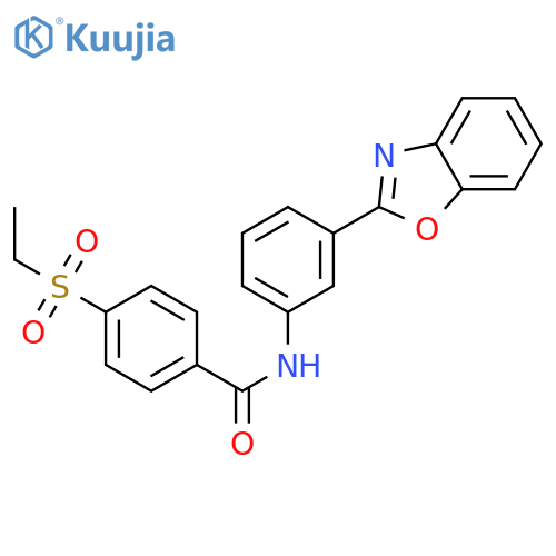 N-3-(1,3-benzoxazol-2-yl)phenyl-4-(ethanesulfonyl)benzamide structure