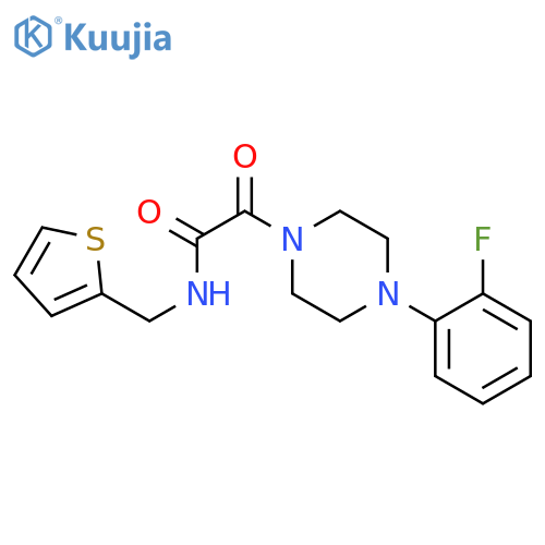 2-4-(2-fluorophenyl)piperazin-1-yl-2-oxo-N-(thiophen-2-yl)methylacetamide structure