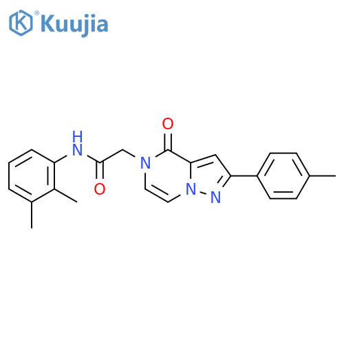 N-(2,3-dimethylphenyl)-2-2-(4-methylphenyl)-4-oxo-4H,5H-pyrazolo1,5-apyrazin-5-ylacetamide structure