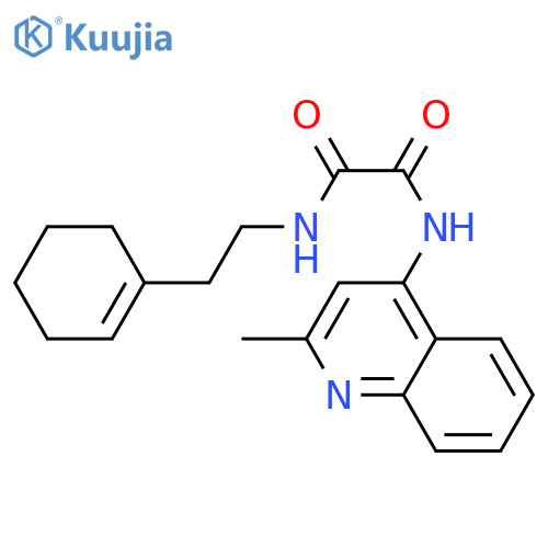 N'-2-(cyclohex-1-en-1-yl)ethyl-N-(2-methylquinolin-4-yl)ethanediamide structure