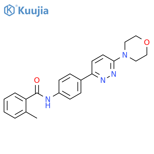 2-methyl-N-{4-6-(morpholin-4-yl)pyridazin-3-ylphenyl}benzamide structure