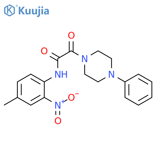 N-(4-methyl-2-nitrophenyl)-2-oxo-2-(4-phenylpiperazin-1-yl)acetamide structure