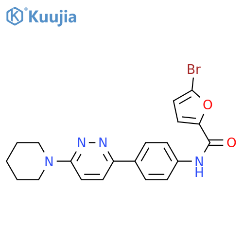 5-bromo-N-{4-6-(piperidin-1-yl)pyridazin-3-ylphenyl}furan-2-carboxamide structure