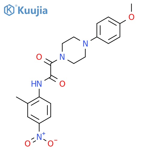 2-4-(4-methoxyphenyl)piperazin-1-yl-N-(2-methyl-4-nitrophenyl)-2-oxoacetamide structure