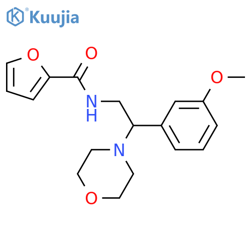 N-2-(3-methoxyphenyl)-2-(morpholin-4-yl)ethylfuran-2-carboxamide structure
