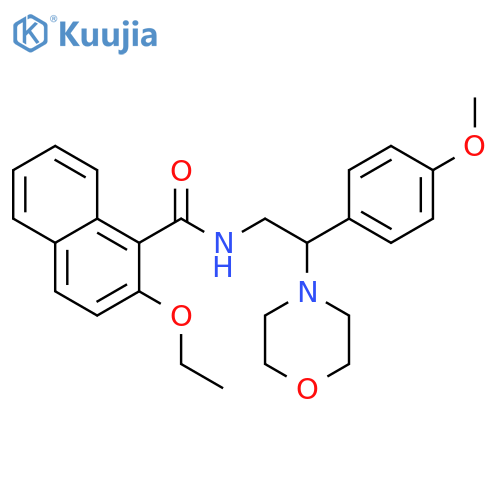 2-ethoxy-N-(2-(4-methoxyphenyl)-2-morpholinoethyl)-1-naphthamide structure