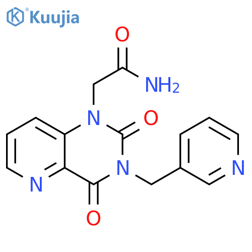 2-{2,4-dioxo-3-(pyridin-3-yl)methyl-1H,2H,3H,4H-pyrido3,2-dpyrimidin-1-yl}acetamide structure