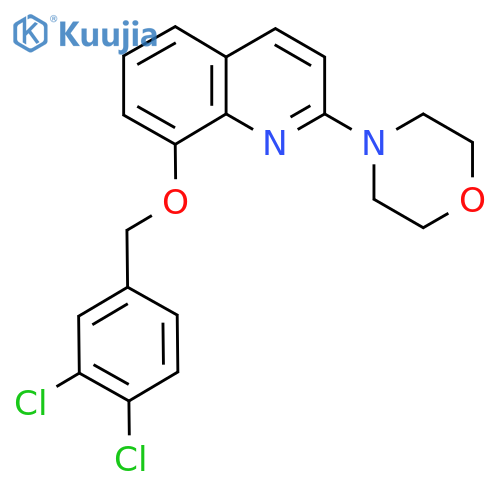 8-(3,4-dichlorophenyl)methoxy-2-(morpholin-4-yl)quinoline structure