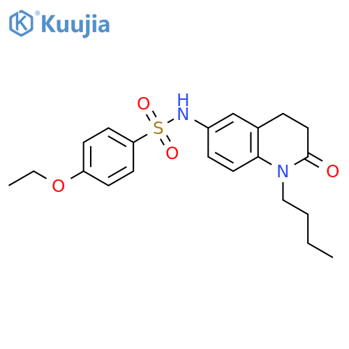 N-(1-butyl-2-oxo-1,2,3,4-tetrahydroquinolin-6-yl)-4-ethoxybenzene-1-sulfonamide structure