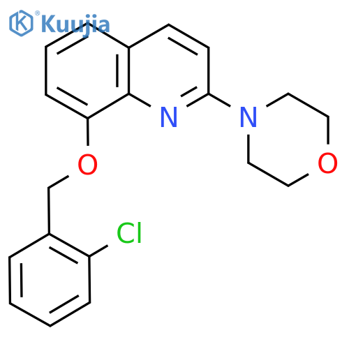 8-(2-chlorophenyl)methoxy-2-(morpholin-4-yl)quinoline structure