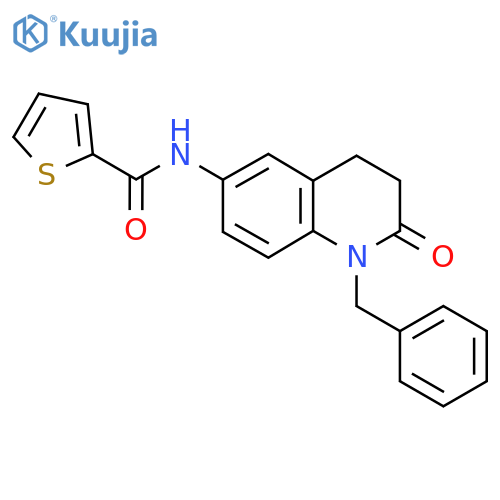 N-(1-benzyl-2-oxo-1,2,3,4-tetrahydroquinolin-6-yl)thiophene-2-carboxamide structure