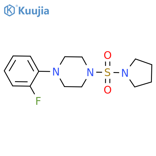 1-(2-fluorophenyl)-4-(pyrrolidine-1-sulfonyl)piperazine structure