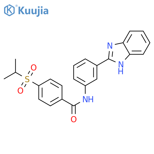 N-3-(1H-1,3-benzodiazol-2-yl)phenyl-4-(propane-2-sulfonyl)benzamide structure