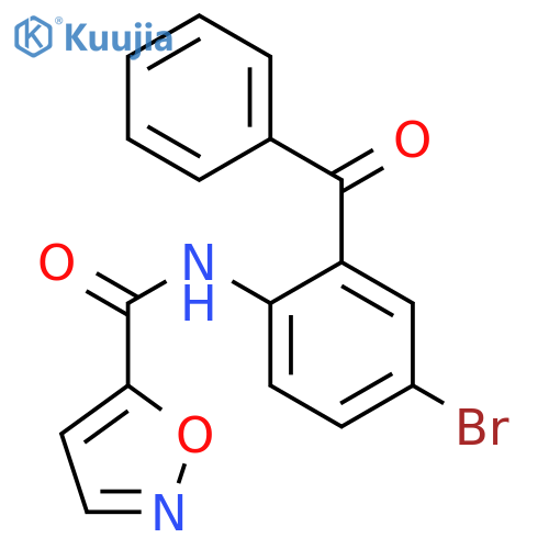 N-(2-benzoyl-4-bromophenyl)-1,2-oxazole-5-carboxamide structure