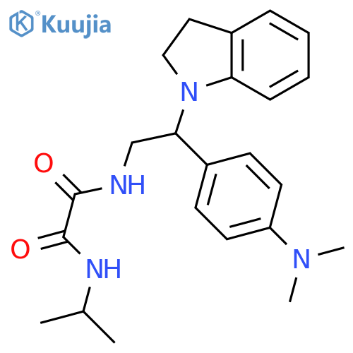 N'-2-(2,3-dihydro-1H-indol-1-yl)-2-4-(dimethylamino)phenylethyl-N-(propan-2-yl)ethanediamide structure