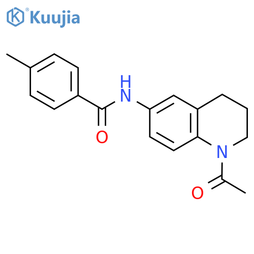 N-(1-acetyl-1,2,3,4-tetrahydroquinolin-6-yl)-4-methylbenzamide structure