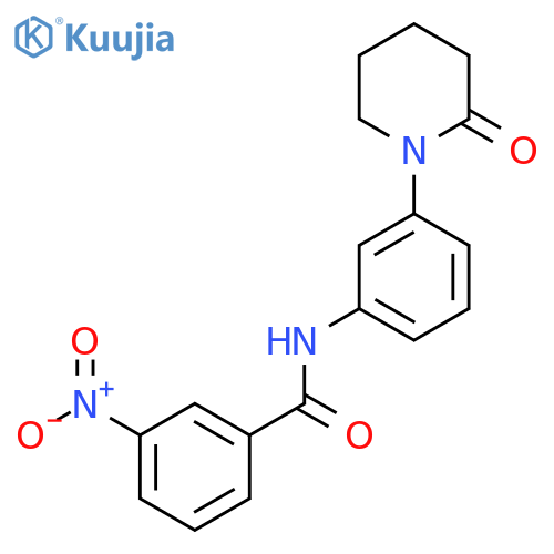 3-nitro-N-3-(2-oxopiperidin-1-yl)phenylbenzamide structure