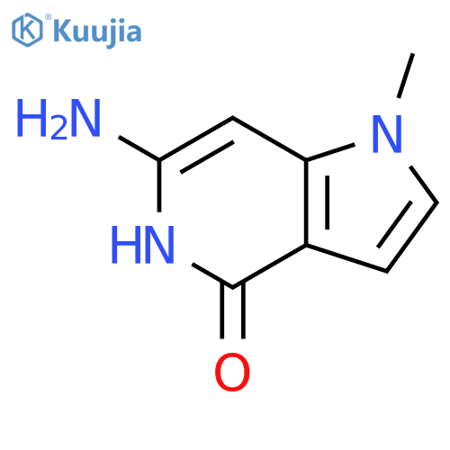 6-amino-1,5-dihydro-1-methyl-4H-Pyrrolo[3,2-c]pyridin-4-one structure