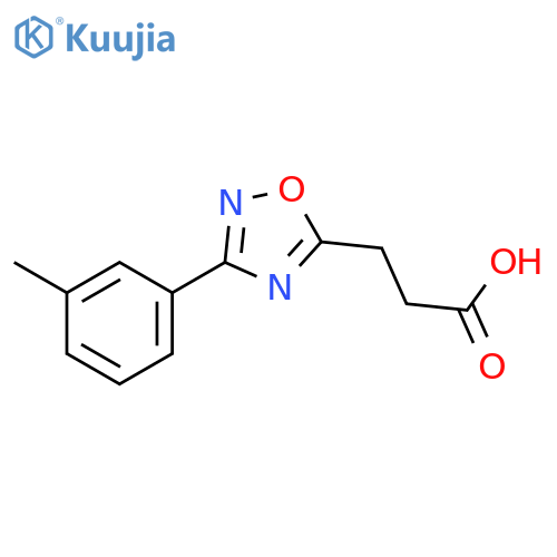 3-3-(3-Methylphenyl)-1,2,4-oxadiazol-5-ylpropanoic Acid structure