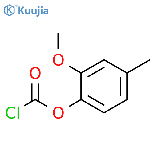 2-methoxy-4-methylphenyl chloroformate structure