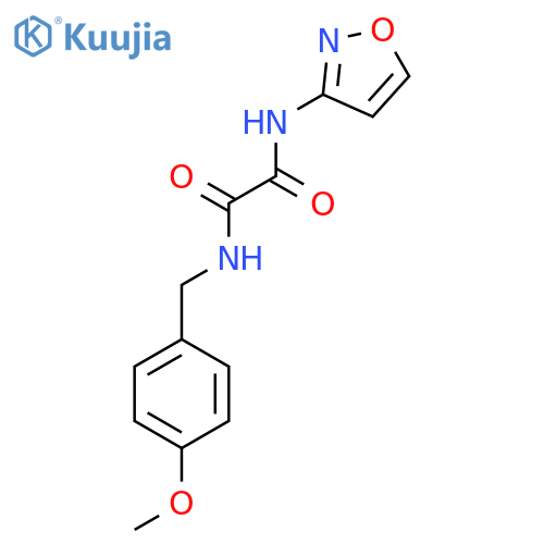 N'-(4-methoxyphenyl)methyl-N-(1,2-oxazol-3-yl)ethanediamide structure