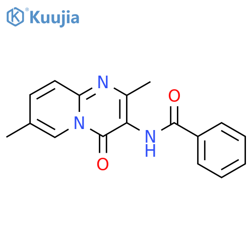 N-{2,7-dimethyl-4-oxo-4H-pyrido1,2-apyrimidin-3-yl}benzamide structure