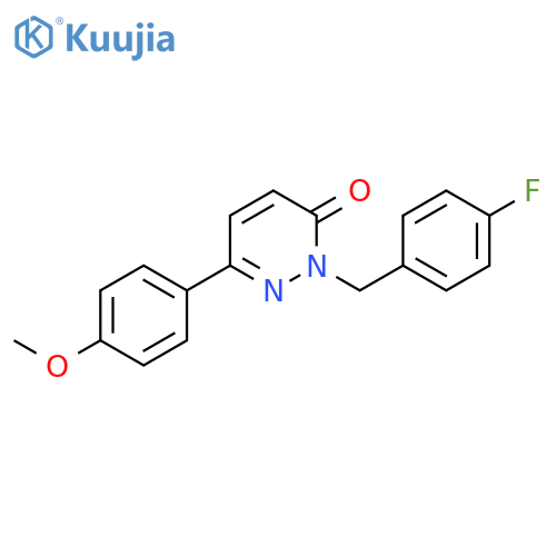 2-(4-fluorophenyl)methyl-6-(4-methoxyphenyl)-2,3-dihydropyridazin-3-one structure