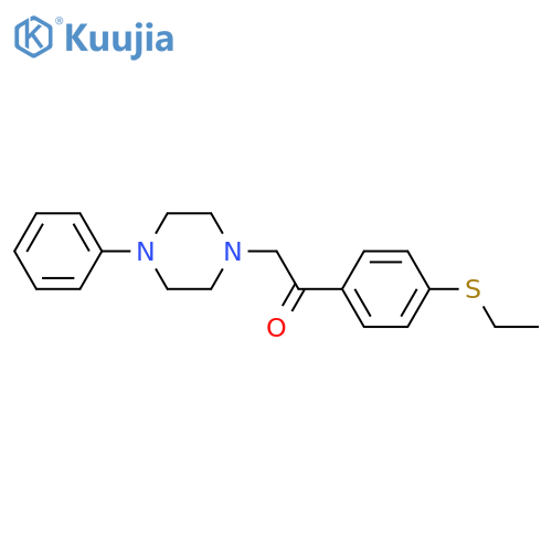 2-4-(ethylsulfanyl)phenyl-1-(4-phenylpiperazin-1-yl)ethan-1-one structure