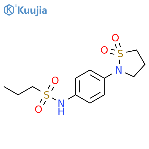 N-4-(1,1-dioxo-1lambda6,2-thiazolidin-2-yl)phenylpropane-1-sulfonamide structure
