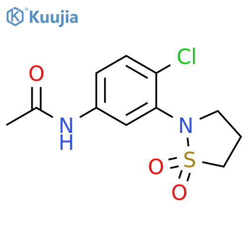 N-4-chloro-3-(1,1-dioxo-1lambda6,2-thiazolidin-2-yl)phenylacetamide structure